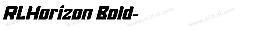 RLHorizon Bold字体转换